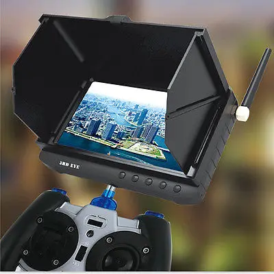 FPV монитор 5 8 ГГц дюймов HD без синего экрана встроенный аккумулятор беспроводной