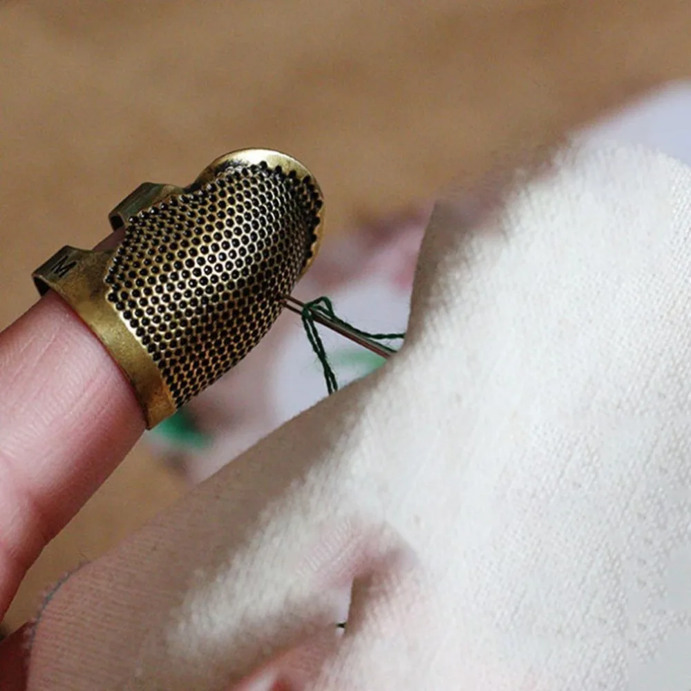 Наперсток для шитья пальцев рукав бытовой ручной эжектор Регулируемый наперсток обруч маленький и портативный