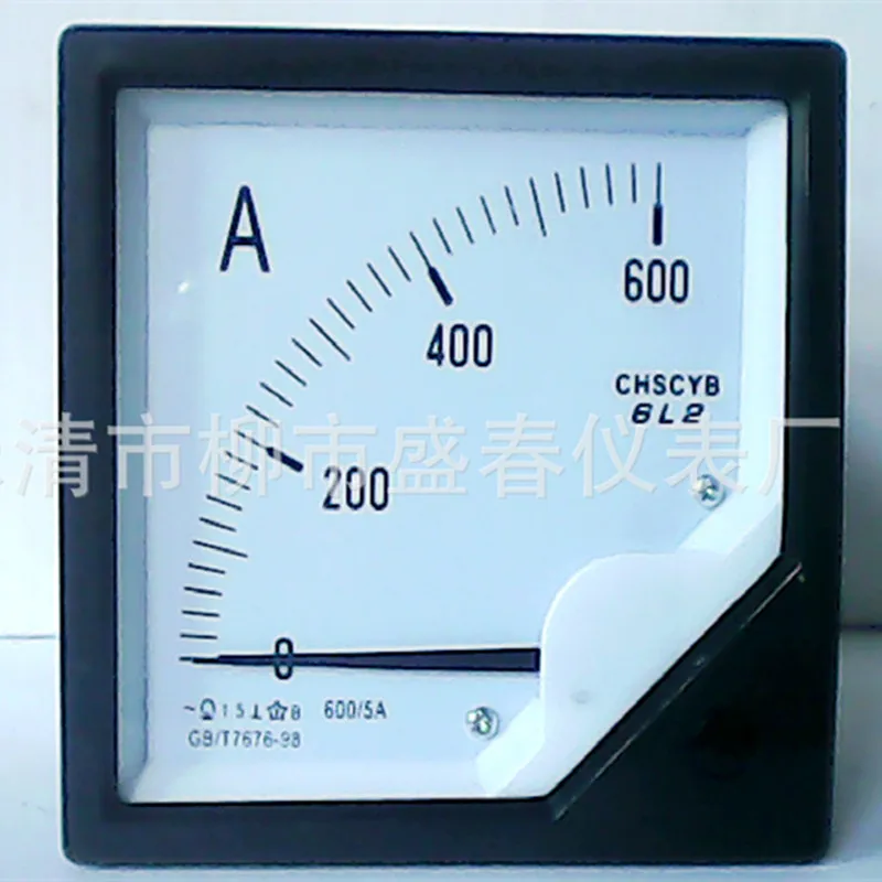 Стрелками, аналоговый Ampmeter Амперметр монитор тестер Панель 30A 75A 100A 150A 250A 300A 400A 500A 600A 750A - Цвет: 600A