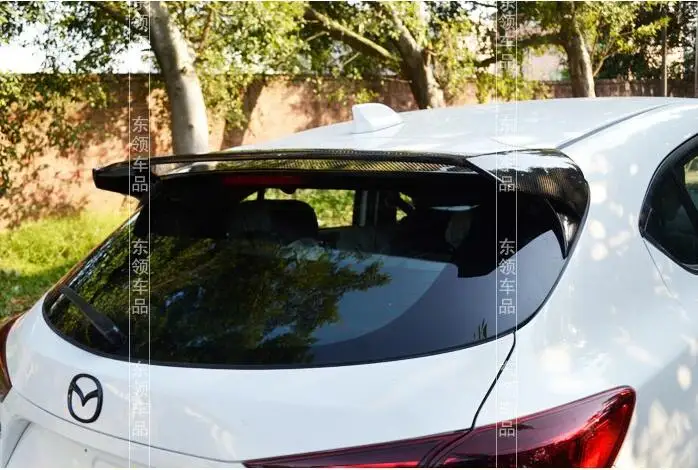 Углеродное волокно автомобиля задний багажник спойлер крыло для MAZDA 3 M3 Axela