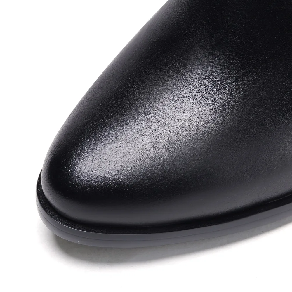 Cheville Noir Qualité Zipper Chaussures Carrés Femme black Talons En Véritable Femmes D'hiver Cuir Bottes Sb042 Nubuck De Pointu Bout Haute kX08nPwO