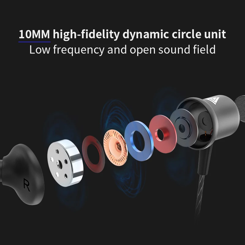QKZ CK1 In ear Sports Earphone With No Microphone 3 5mm In Ear Stereo Earbuds Headset For Computer Cell Phone MP3 Music