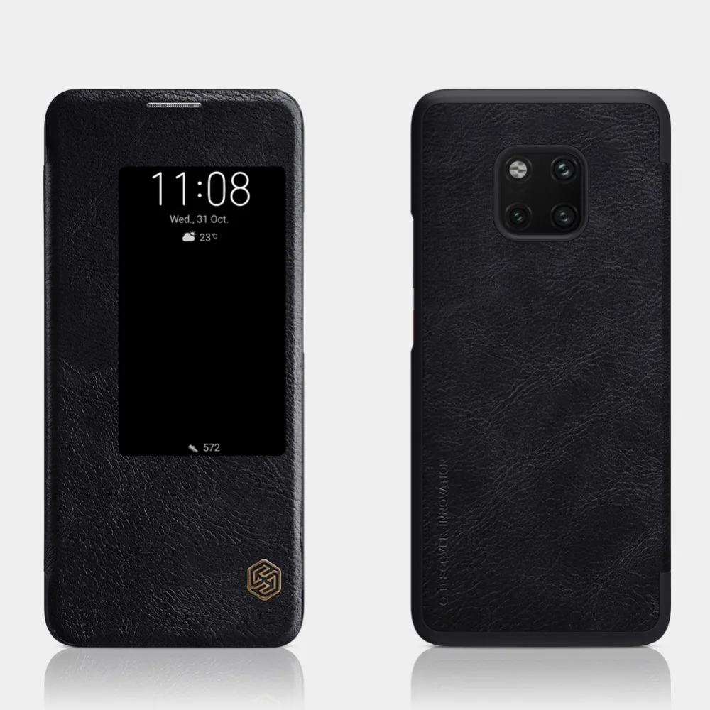 Кожаные чехлы NILLKIN QIN для huawei mate 20 Pro, роскошный вид, окна, винтажный флип, искусственная кожа для huawei mate 20 pro 6,39 дюймов