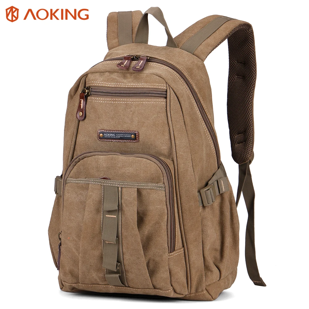 Aoking 2017 New Vintage Rucksack Leisure Fashion Canvas Backpack Unisex