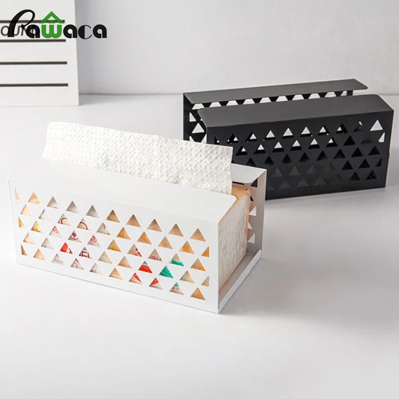 

Iron Tissue Box Car Retangle Napkin Paper Box Tissue Box Cover Holder Paper Towel Container for Home Office Desktop Storage Box