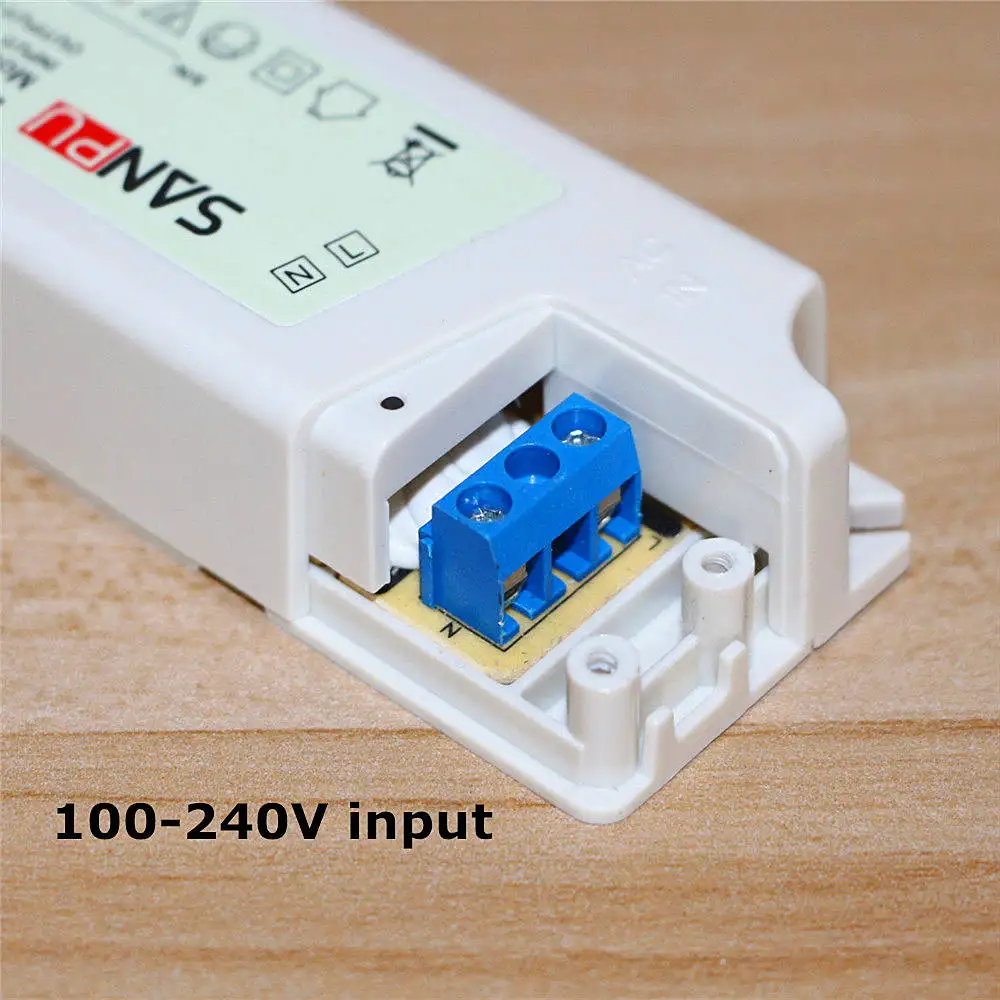 ASMT светодиодный высокое качество SANPU 110 V-220 V-12 V 24V светодиодный драйвер 15 Вт, 35 Вт, 60 Вт SMD 3528 5050 Светодиодные ленты переключение Питание