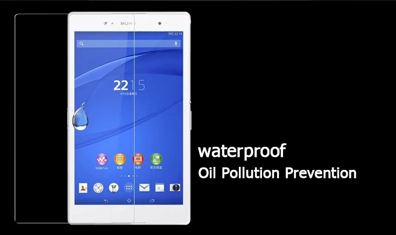 Для Sony Xperia Z3 compact tablet ультратонкая высококачественная пленка из закаленного стекла Z3c 8," анти-разбивающая ЖК-экран Защитная пленка