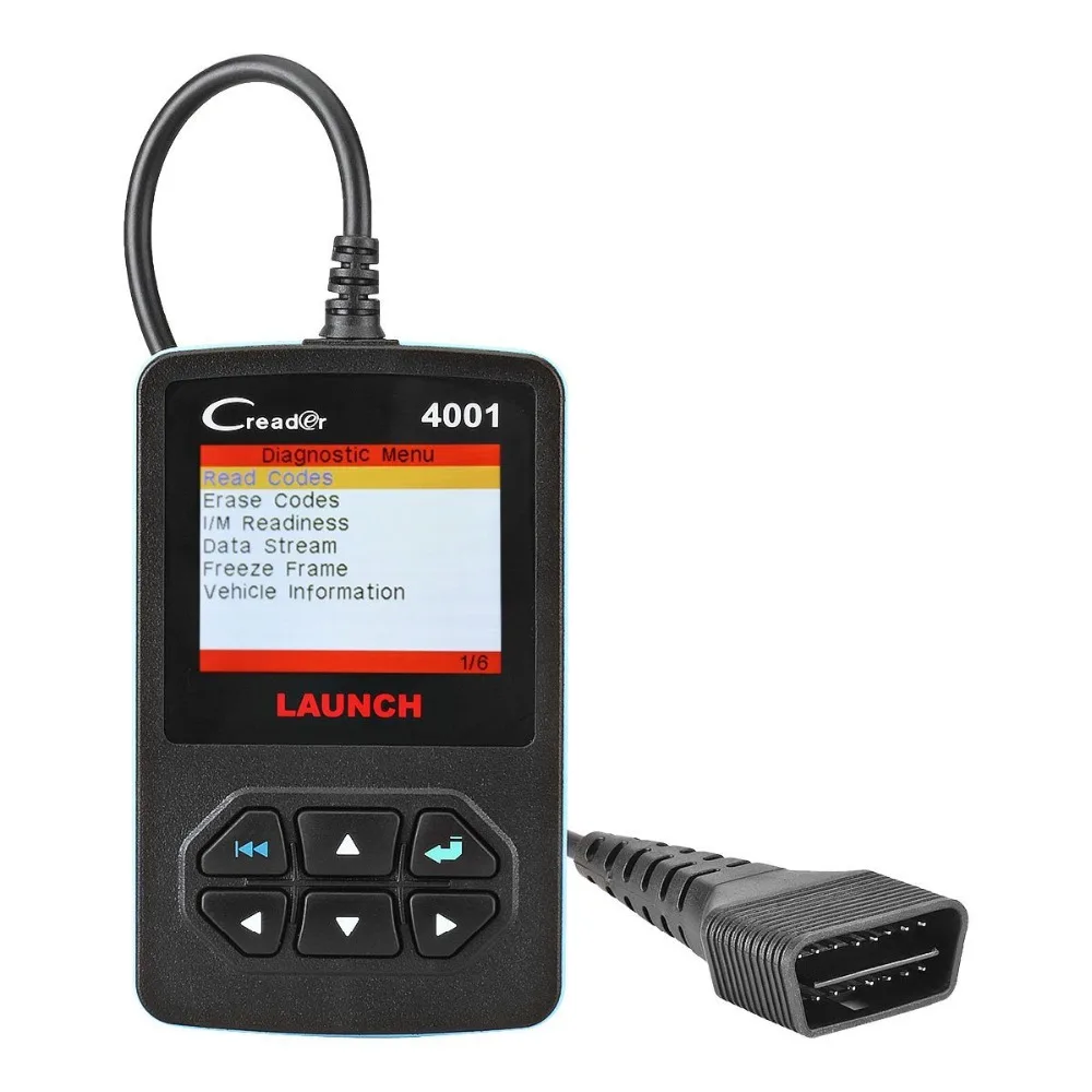 Launch CReader 4001 Cr4001 OBD2 автомобильный сканер считыватель кодов неисправностей OBDII диагностический сканирующий инструмент Автосканер OBD2 EOBD диагностический сканер