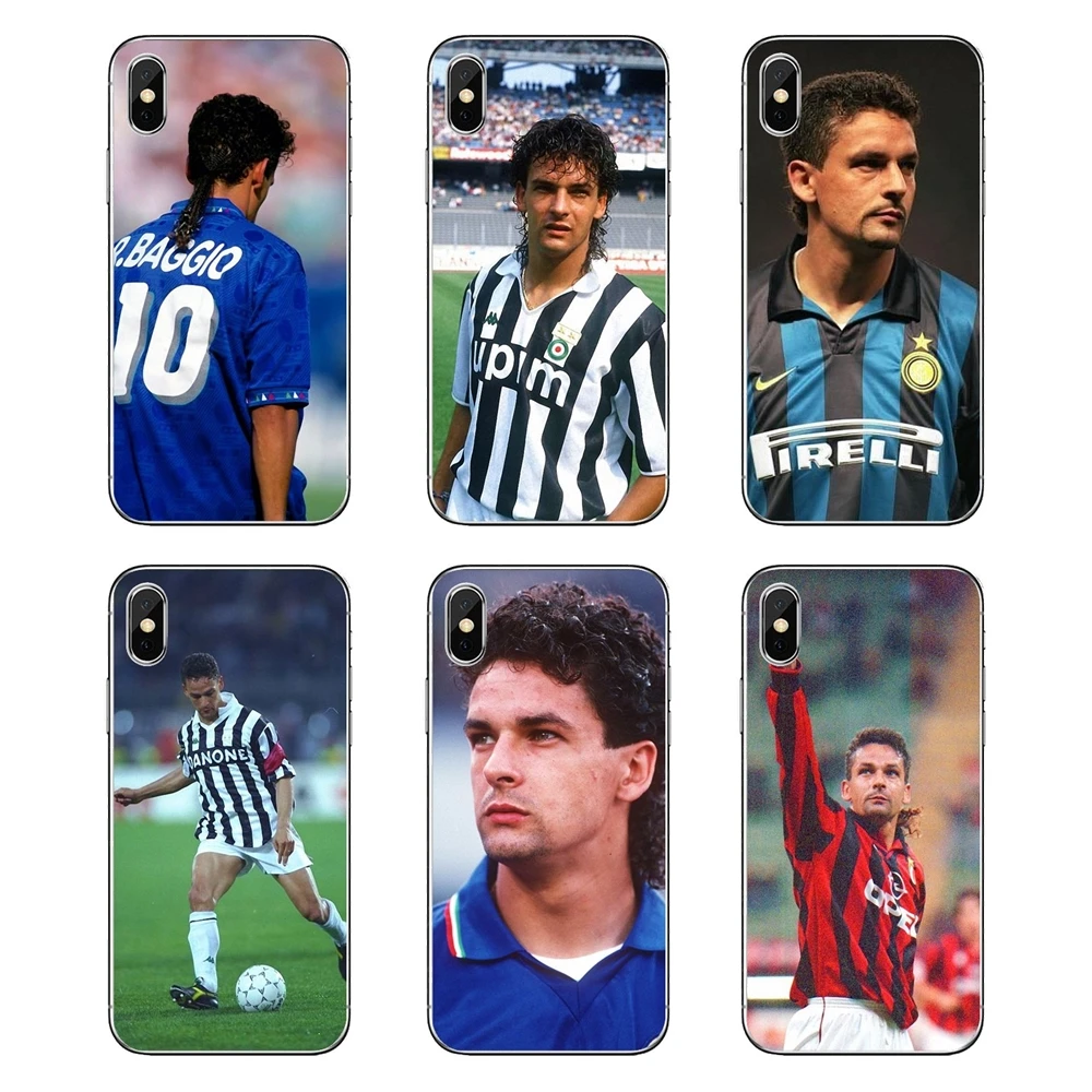 

Italy Legends Soccer Football Star Roberto Baggio TPU Shell Case For Samsung Galaxy Note 8 9 S9 S10 A8 A9 Star Lite Plus A6S A9S