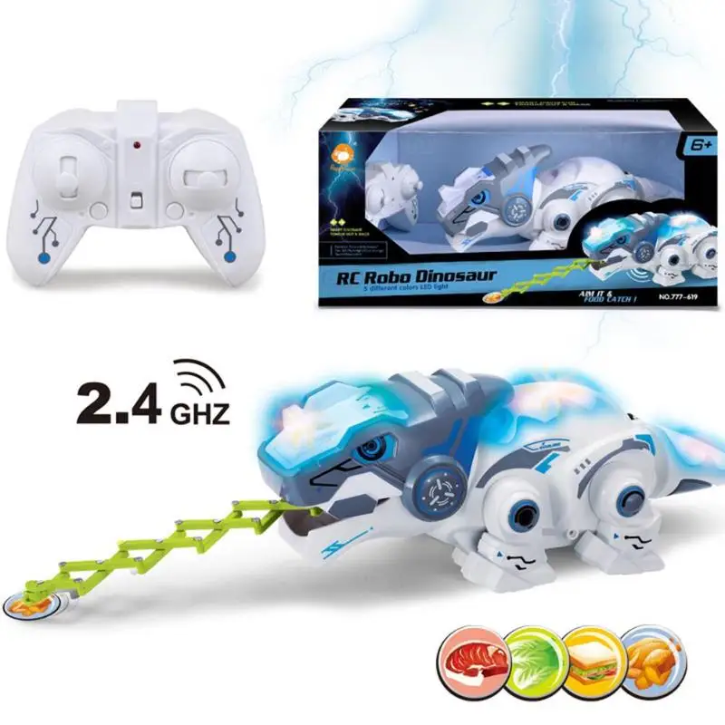 RC роботы Животные Динозавр электрические светящиеся развивающие RC игрушки w/звук дистанционного управления животные игрушки для детей мальчиков подарок