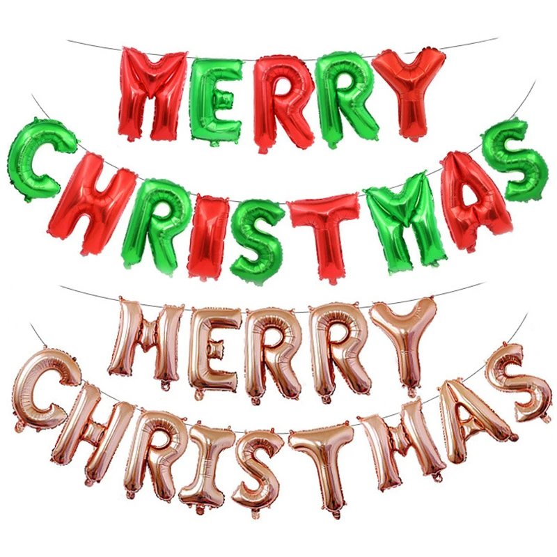 1 Sets Of Christmas BalloonsLetter Alphabet Aluminum Foil BalloonsParty