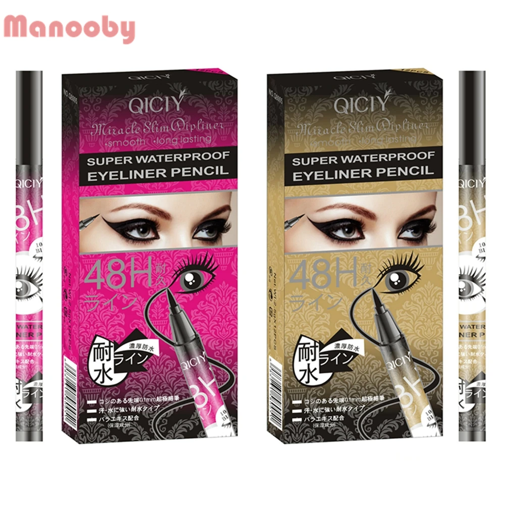 

Manooby Black 36H Eyeliner Pencil Waterproof Pen Long-lasting Liquid Eye Liner Make Up Tools For Eyeshadow