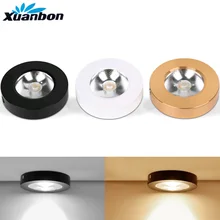 4 шт. светодиодный светильник COB 3 Вт 5 Вт 7 Вт 9 Вт 12 Вт круглый поверхностный монтаж лампы AC220V 230 в светодиодный светильник для спальни, кухни, внутреннего светодиодного точечного освещения