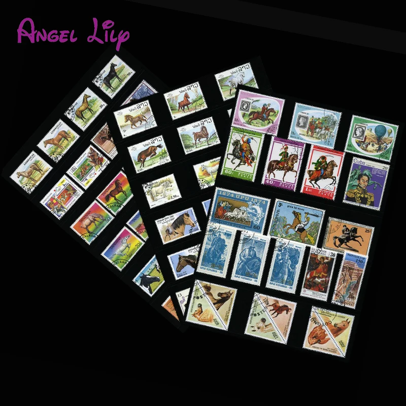 Конь, 250 шт./лот все со всего мира не используются с почтовой маркой почтовые марки для сбора тембров postaux