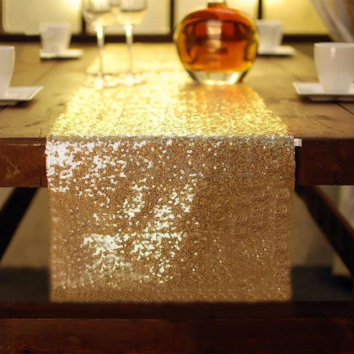 4 цвета 1" x 70"/10" /118" Sparkly Sequin Настольная дорожка Свадебный декор FA