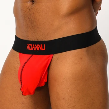 

Men Jockstrap Sexy Gay Underwear Sissy Panties G Sting Thong Men Strings Jock Strap Under Wear Bikini Male Gay Pouch BP.158