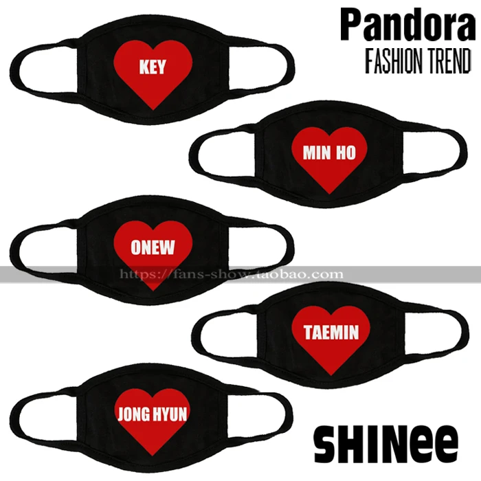 Маска с логотипом SHINee KEY TAEMIN JONGHYUN MINHO ONEW для всех|mask|mask mask |