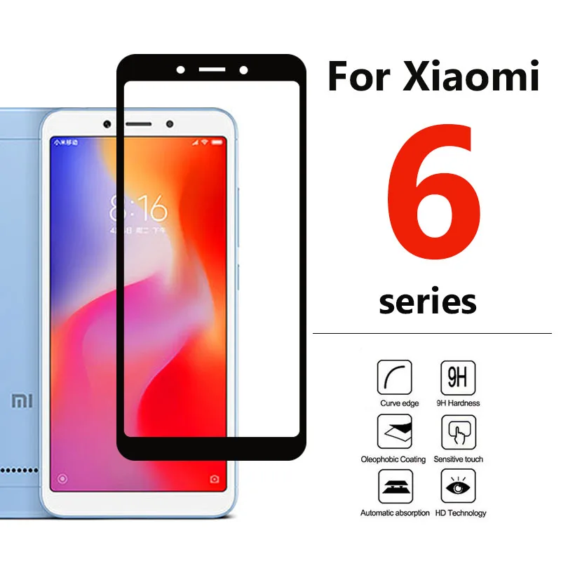 Защитное стекло для Xiao mi Red 6 Pro защита экрана Tremp 6X 6A A2 Lite Note закаленное Xio Xiaomei X не