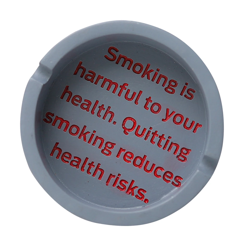 Simple Resin Ashtray Letter Print Portable Home Office Bar Cigarette Holder Fashion Decoration Multi-function Ashtray New