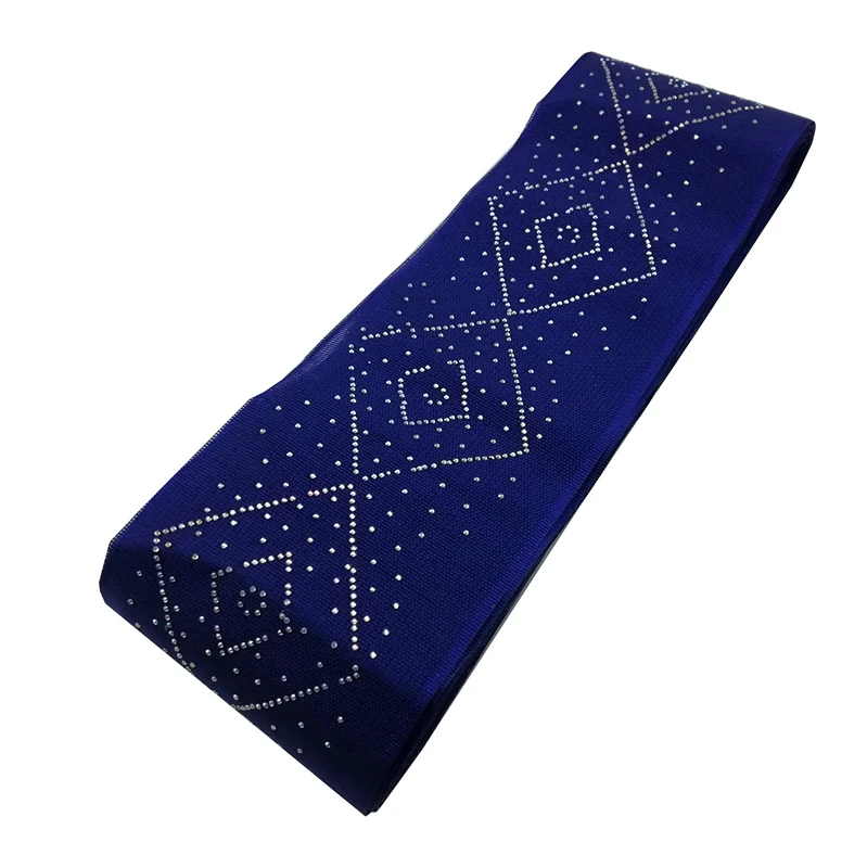 Африканский ASO OKE высокое качество Однотонные с камнями 1 pcsbag 014 Длина 17,2 м ASO OKE Headtie ремень Широкие пояса
