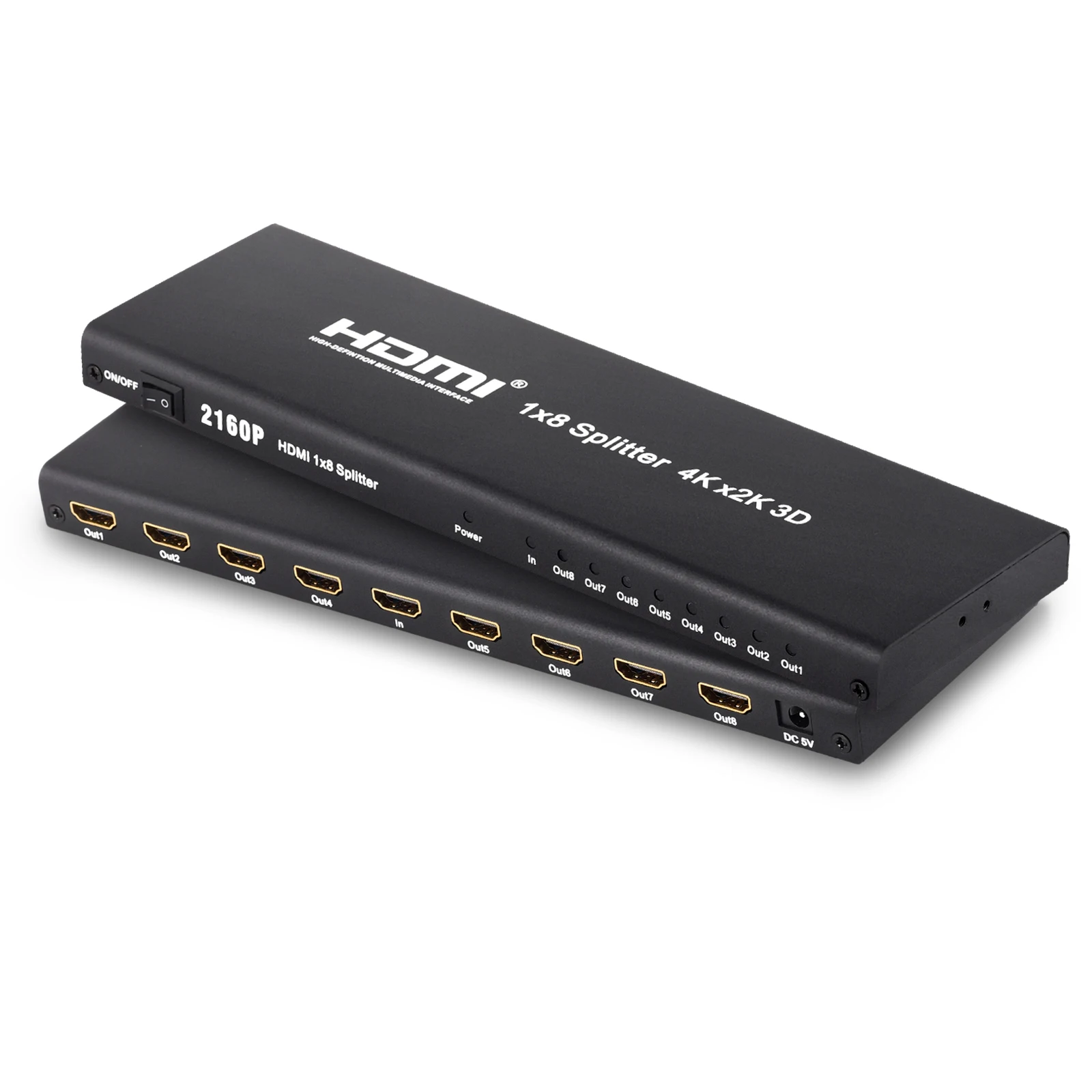 NEOTECK 1080P 4K 8-канальный HDMI разветвитель 8-портовый HDMI адаптер концентратор 3D 1X8 HDMI видео разветвитель 1 в 8 выход для HDMI ТВ, ПК DVD плеер PS3