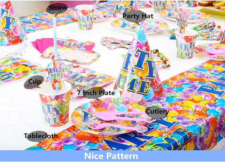 Party Time Theme Pack вечеринок день рождения украшения для вечеринок 1 компл./лот