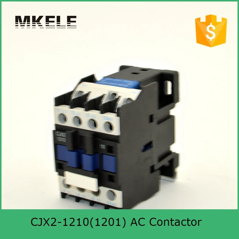 CJX2 1201 12A 3 P + NC Магнитный Электрический полюсный контактор переменного тока для