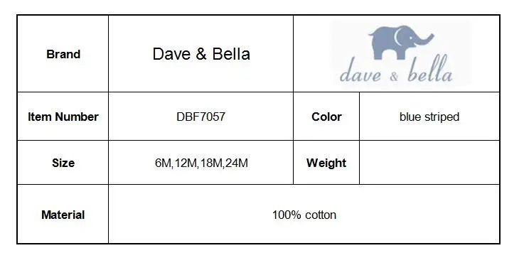 Dave bella/комбинезон для новорожденных мальчиков; летняя одежда для малышей; одежда в полоску с короткими рукавами; Детский комбинезон; DBF7057