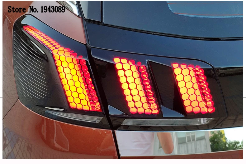 Для peugeot 3008 3008 GT 3008GT аксессуары для автомобиля задний фонарь лампа сотовая защитная наклейка 1 комплект