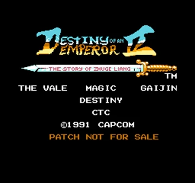 

ZZZ_UNK_Destiny of an Emperor 2 Region Free 8 Bit Game Card For 72 Pin Video Game Player