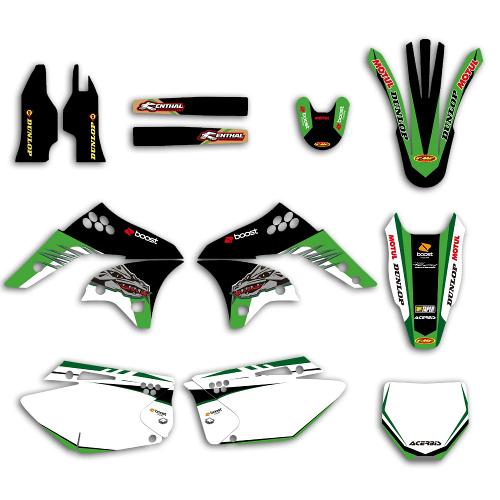 NICECNC переводная картинка наклейка для мотоциклов для Kawasaki KX250F KX 250F KXF250 KXF 250 2006 2007 2008 графические наклейка на решетку комплект