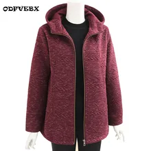 Осеннее и зимнее женское пальто, новая мода размера плюс, повседневный Топ, Женская Толстая куртка на молнии с капюшоном, женская одежда