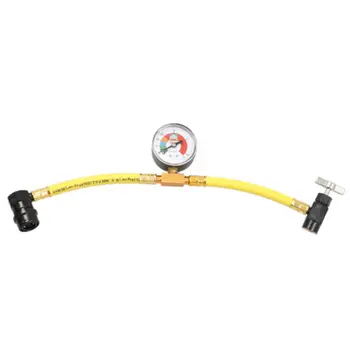 

R-134a R-134 R134 AC Refrigerant Recharge Hose + Can Tap + Gauge Meter