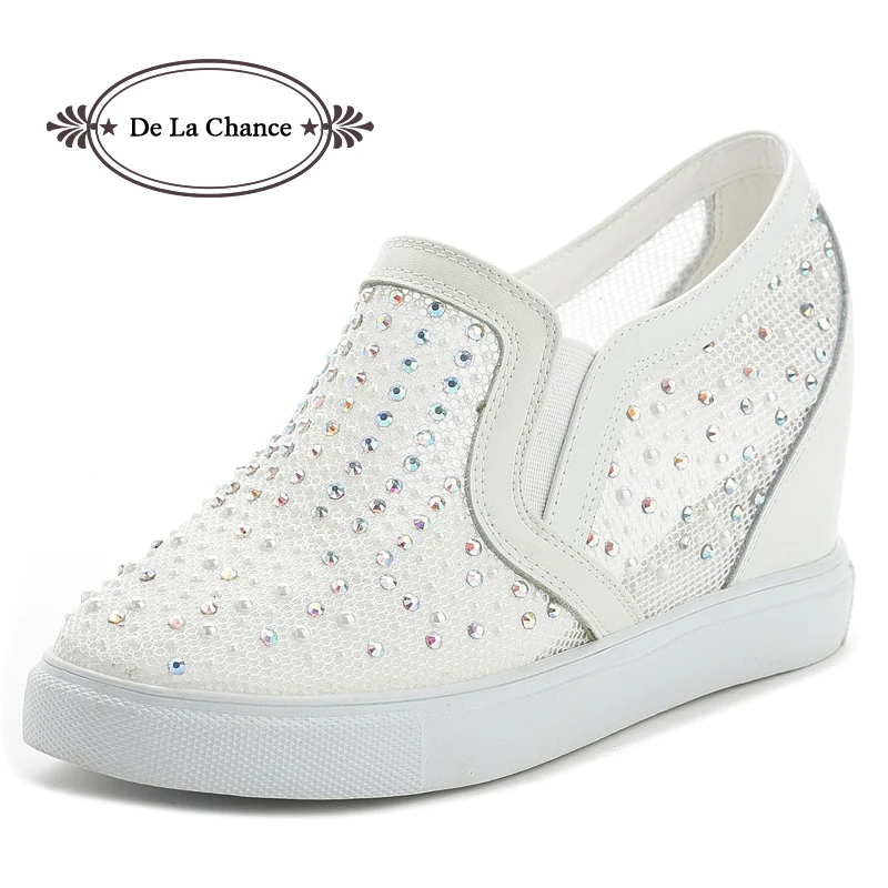 mesh crystal heels