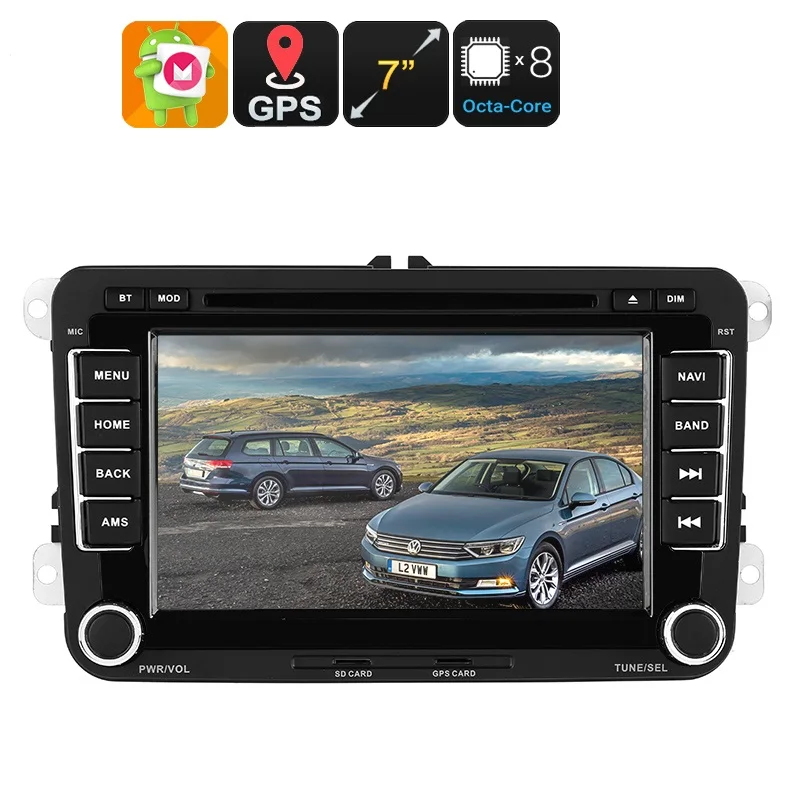 2 DIN dvd-плеер автомобиля, 7 дюймов HD Дисплей, область, Бесплатная DVD, Bluetooth, Wi-Fi, 3 г, CAN BUS, GPS, Android