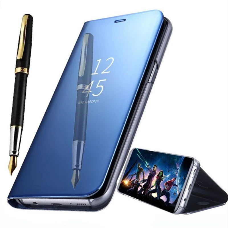smart leather view for samsung galaxy s8 s7 edge s6 note 8 5 mirror flip stand cover for smart leather view for samsung galaxy s8 s7 edge s6 note 8 5 mirror flip stand cover for