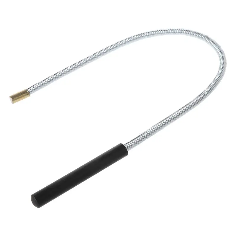 Varilla recolectora de 41cm de largo para reparación de automóviles, herramienta de recogida de cabeza plana con punta magnética de Metal Flexible y esbelta