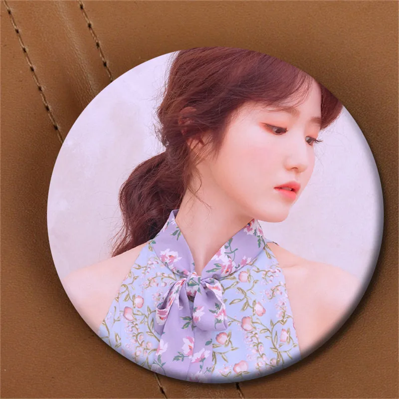 Youpop KPOP IZONE Броши 2-й Мини альбом HEARTIZ официальное фото из* одно сердце* из булавка значок для одежды шляпы рюкзак корсажи - Окраска металла: XZ1893