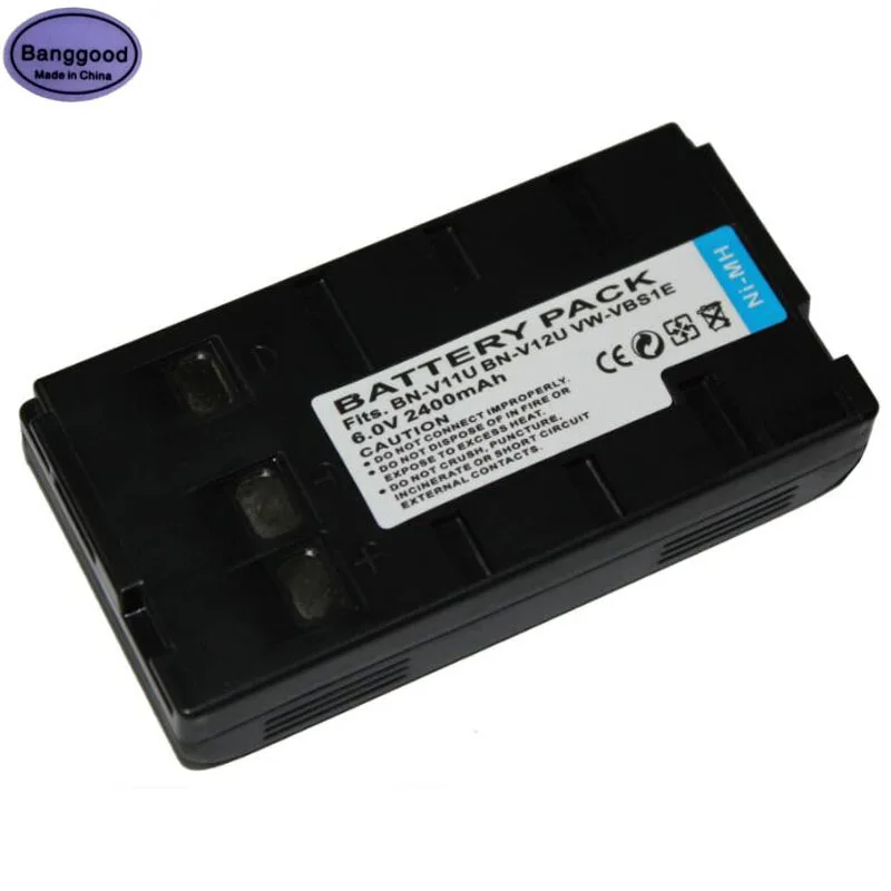 6,0 В 2400 мАч BN-V11U BNV11U BN-V12U BNV12U Камера Батарея для PANASONIC PV-BP15 PV-BP17 JVC BN-V14U BN-V15U BN-V18U BN-V22U