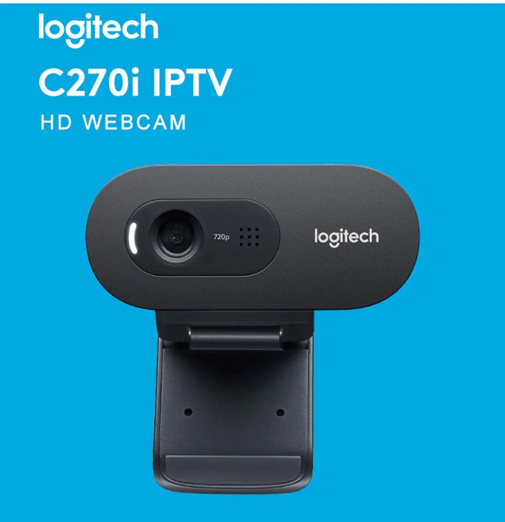 Logitech C270i IPTV HD PC Мини Камера Встроенный микрофон USB2.0 Бесплатный драйвер веб-камеры