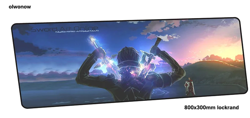 Обувь для вечеринки в Стиле косплей Sword Art Online коврик для мыши от производителя Закрытая край компьютер геймер Коврик для мыши 800x300x2 мм padmouse толстый коврик для мыши с изображением эргономичный гаджет настольные коврики - Цвет: design 8