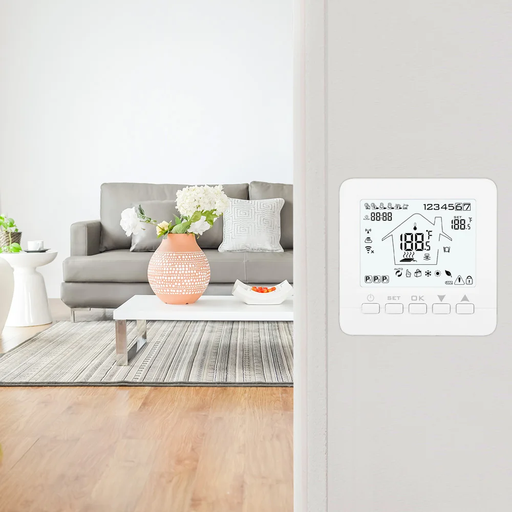 Цифровой терморегулятор для котельной, Wifi, термостат, регулятор температуры для теплого пола с подогревом 16A 3A, приложение Smart Life, голосовое