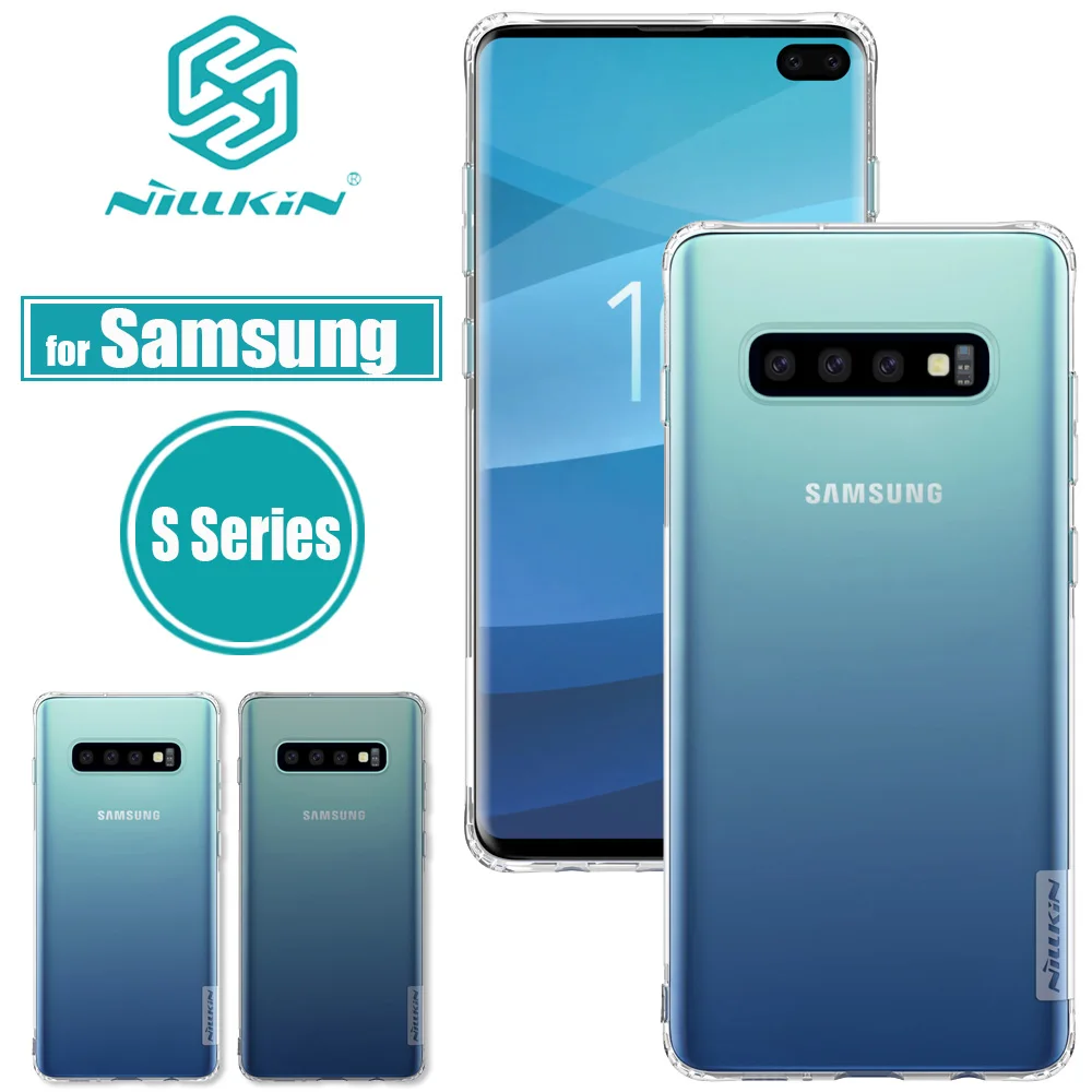 

for Samsung Galaxy Note 10 9 8 S10 S9 S8 Plus S10e Case Nillkin Soft Silicone TPU Clear Cover Case for Samsung Note10 Nilkin