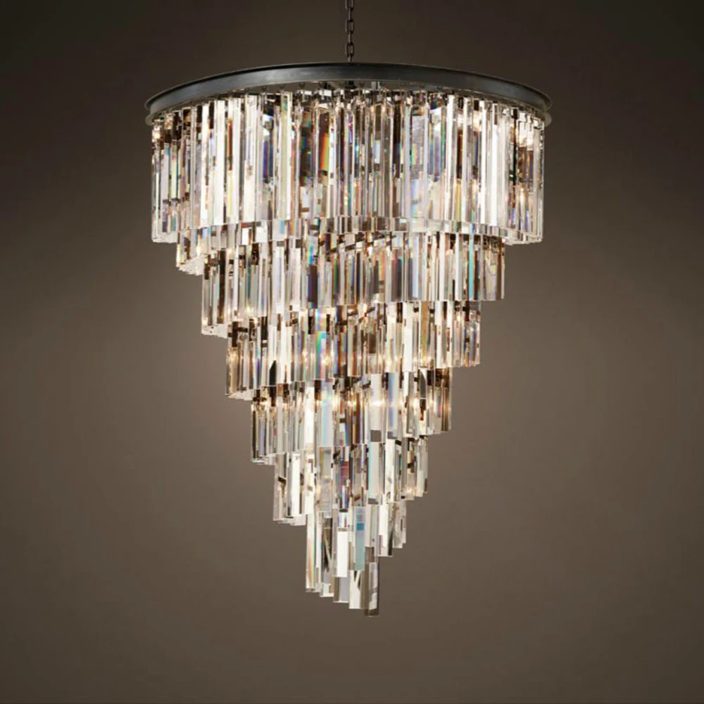 led e14 Винтаж Американские Железные Хрустальные Светодиодные Лампы.Светодиодные Светильники Люстры Подвесные.Светильники Подвесные Светильники.Светильник Подвесной Светильник Для Столовой,Фойе и Спальни