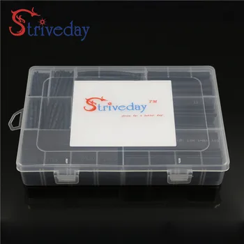 

380Pcs/Box Assortment Ratio 2:1 Polyolefin Heat Shrink Tube Tubing Sleeving Wire Cable Kit 1MM 2MM 3MM 4MM 5MM 6MM 8MM 10MM 12MM