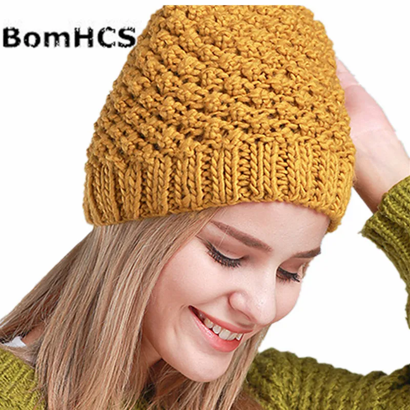 BomHCS простые модные зимние Для женщин шляпа шапочки с защитой ушей Женский Кепки