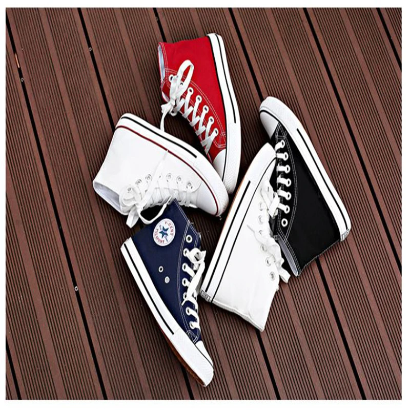 Классические женские парусиновые туфли высокого качества Новинка осени 2018