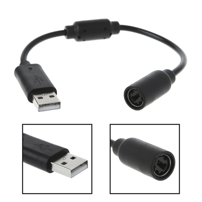 

USB Breakaway Cable Adapter Cord Replacement For Xbox 360 Wired Game Controller
