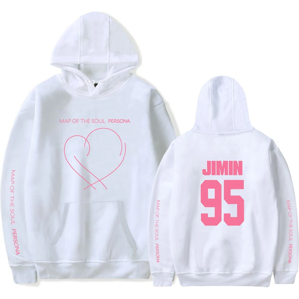 

JIMIN J-HOPE JUNG KOOK SUGA New album Map Of The Soul Persona Print Hoodies Sweatshirts Women/men Fashion Thin/Fleece Clothes