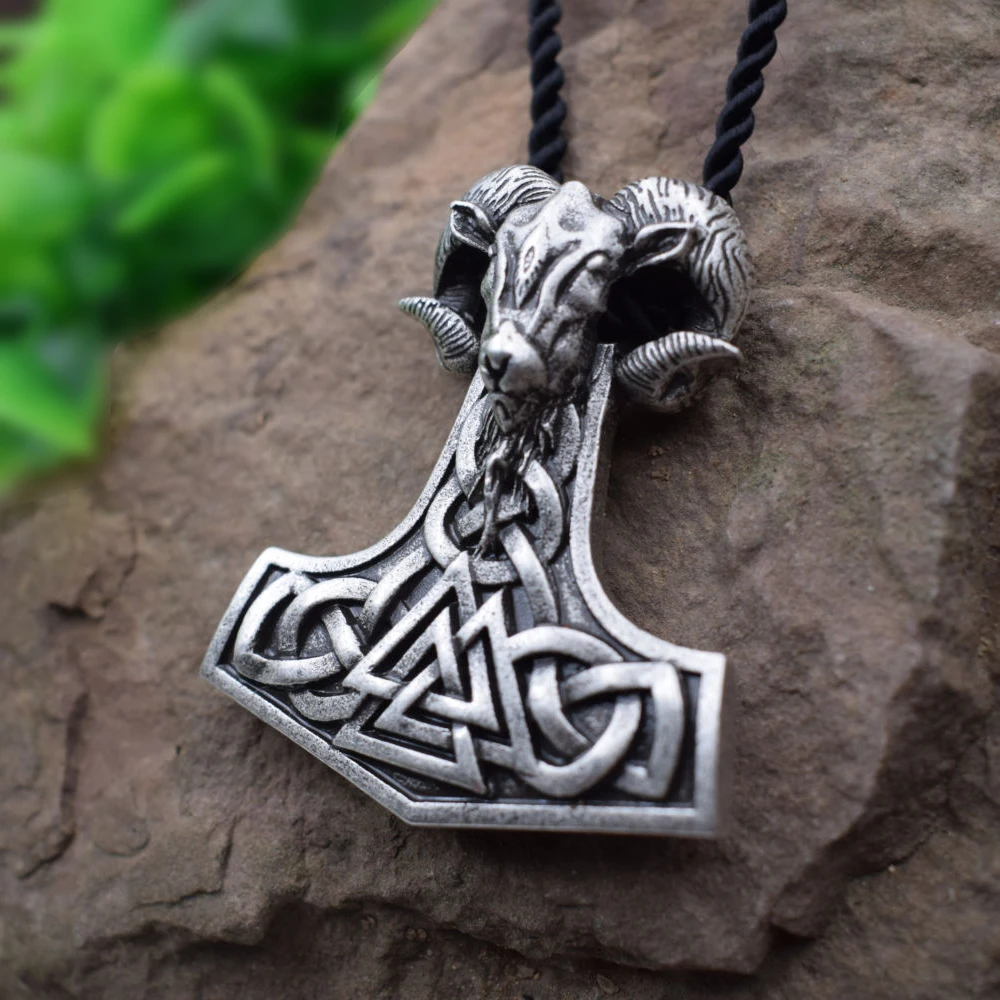 Новый Молот Тора Notic Vikings кулон с рунами ожерелье mjolnir Viking Valknut оригинальный амулет